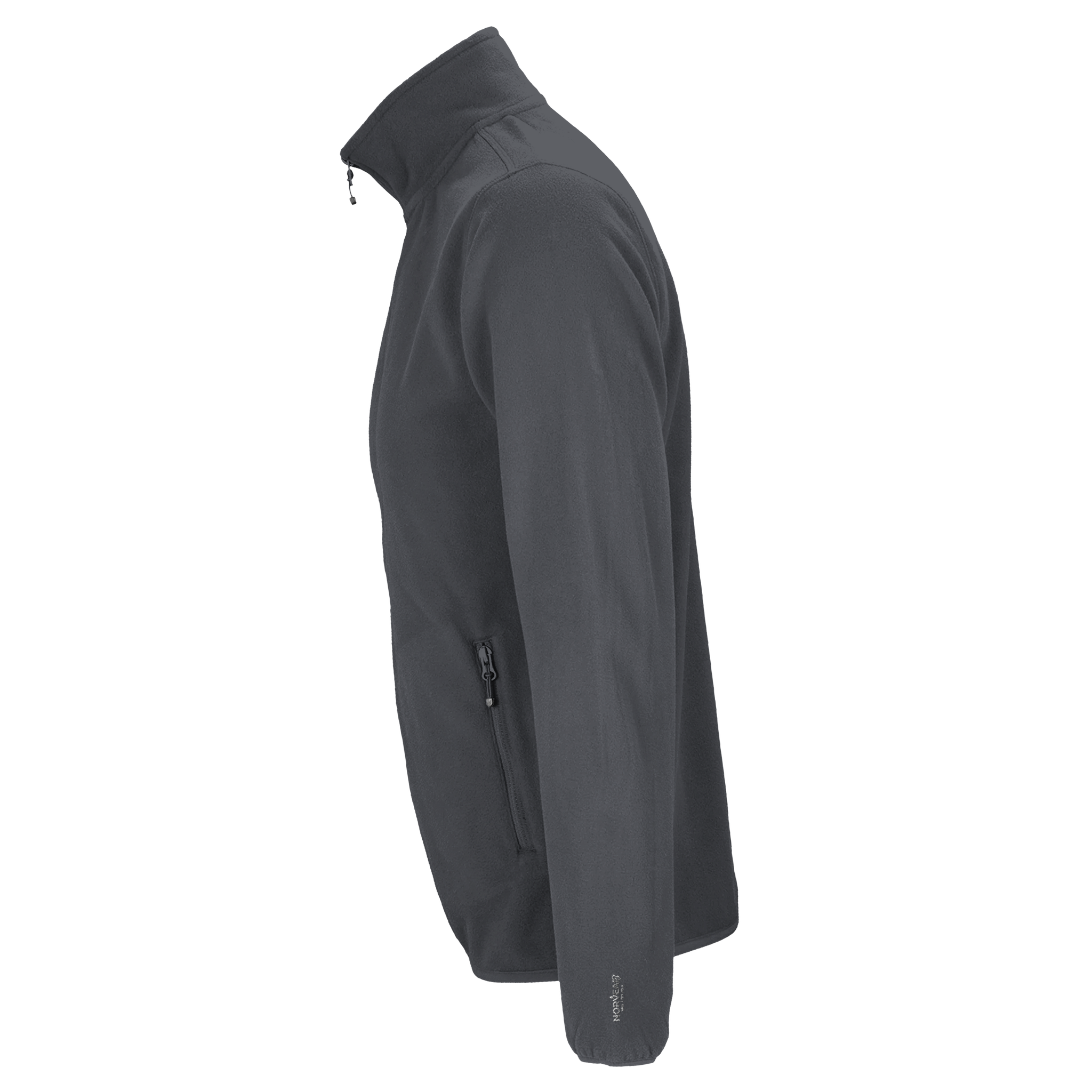 Dark gray jacket on a white background