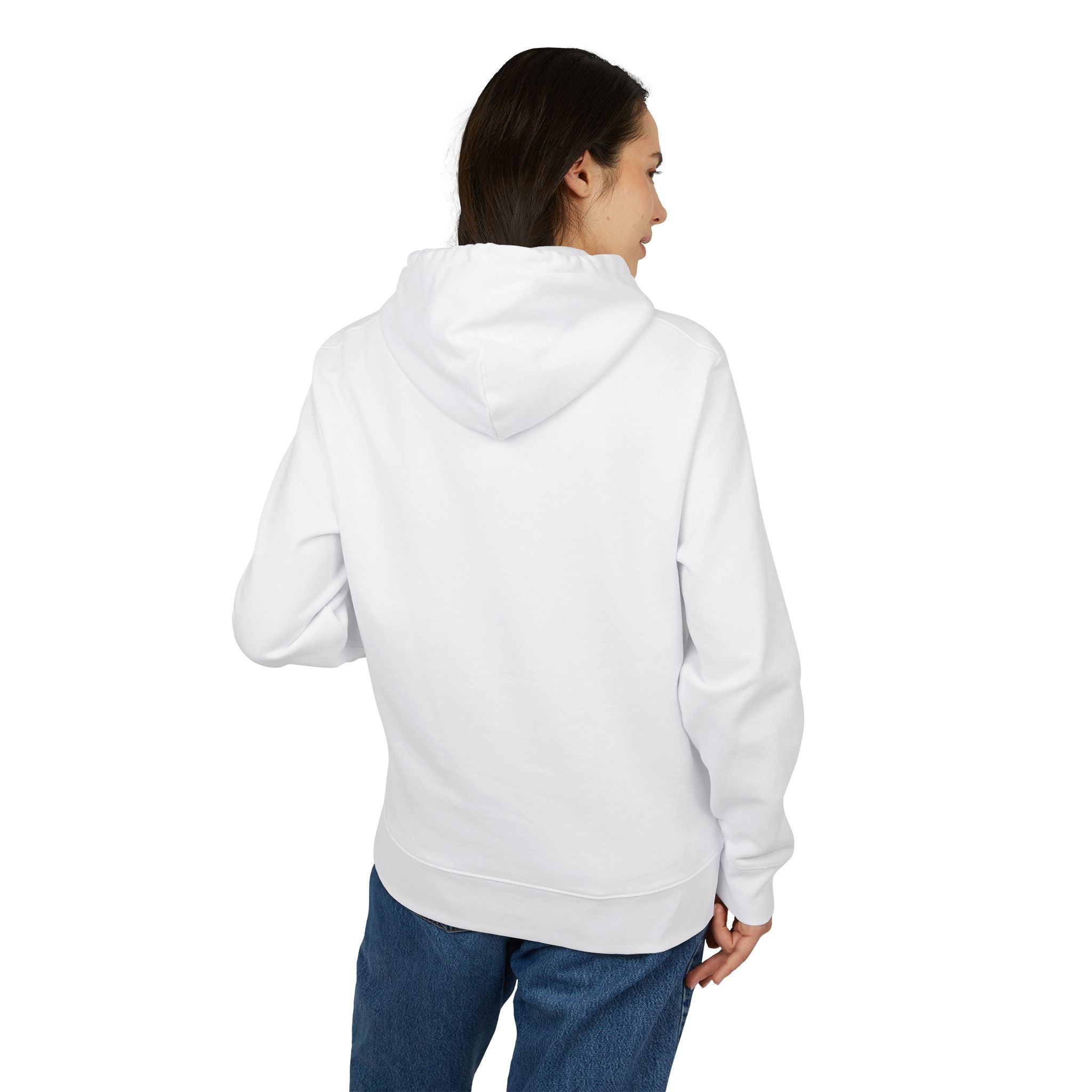 Heavyweight organic cotton hoodie back view