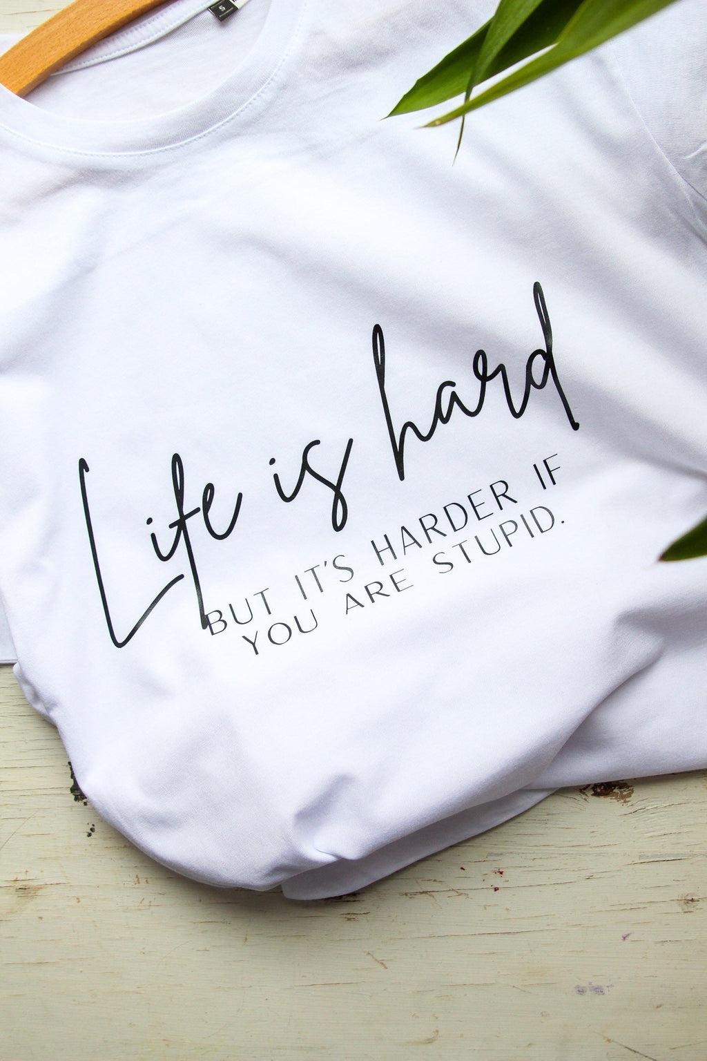 Life Is Hard – Oversize T-Shirt (Organic Cotton)
