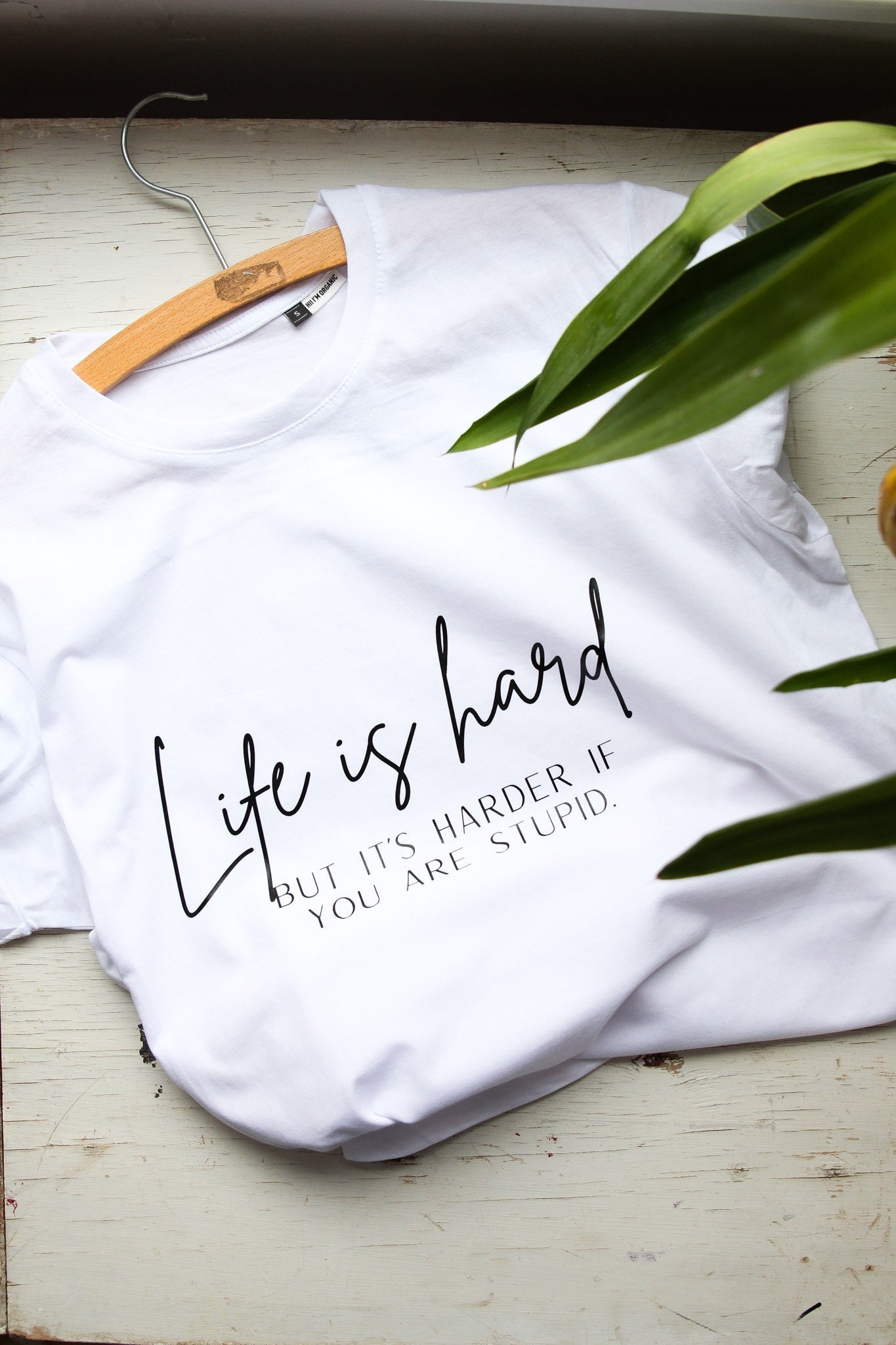 Life Is Hard – Oversize T-Shirt (Organic Cotton)